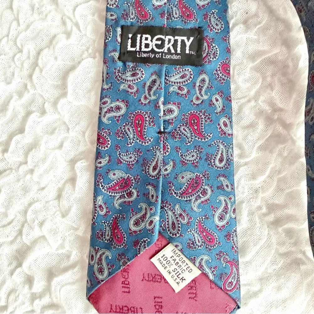 Liberty London Paisley 100% Silk Necktie